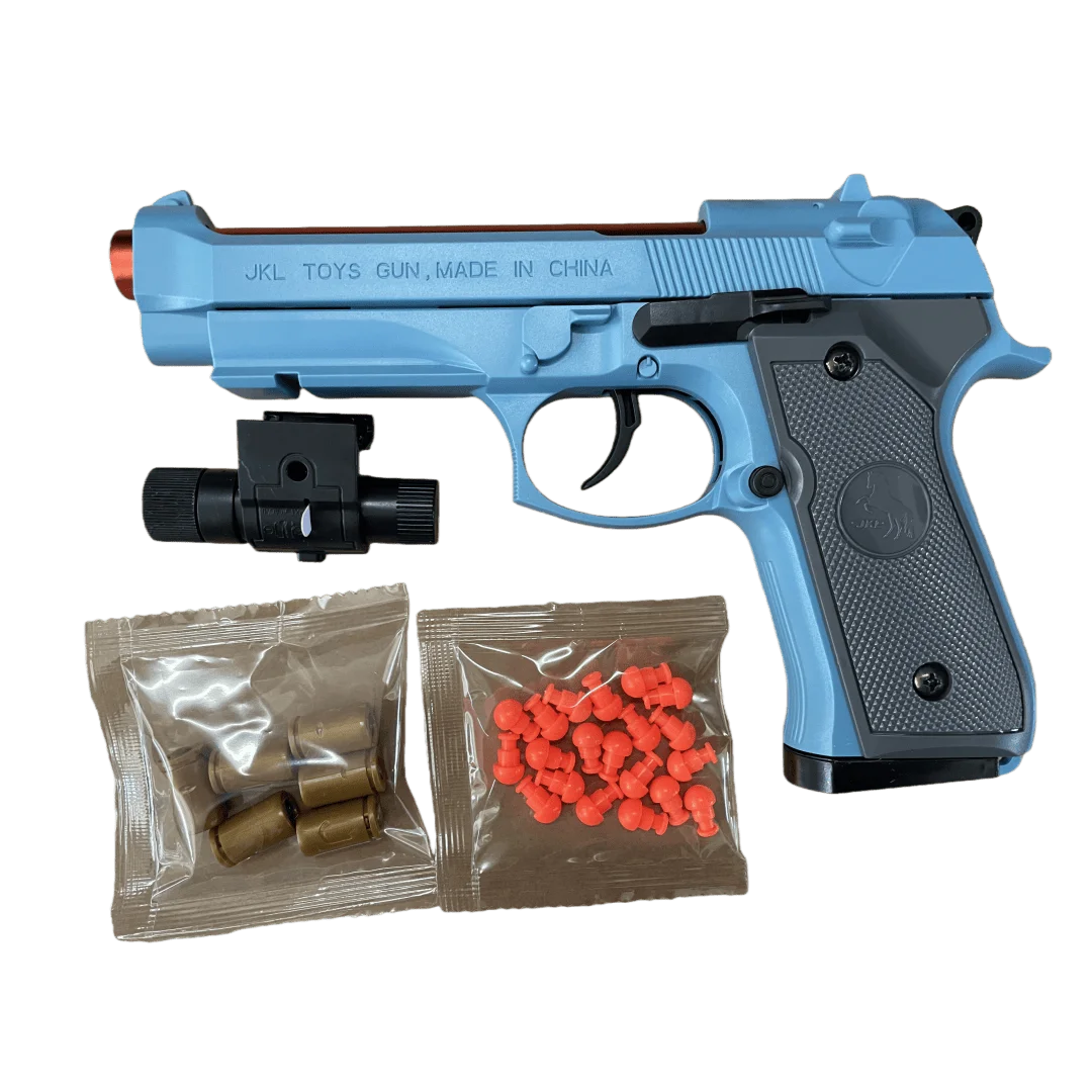 G17 Pistol Shell Throwing Continuous Firing Blowback Soft Bullet Gun Empty Hanging Birthday Gift