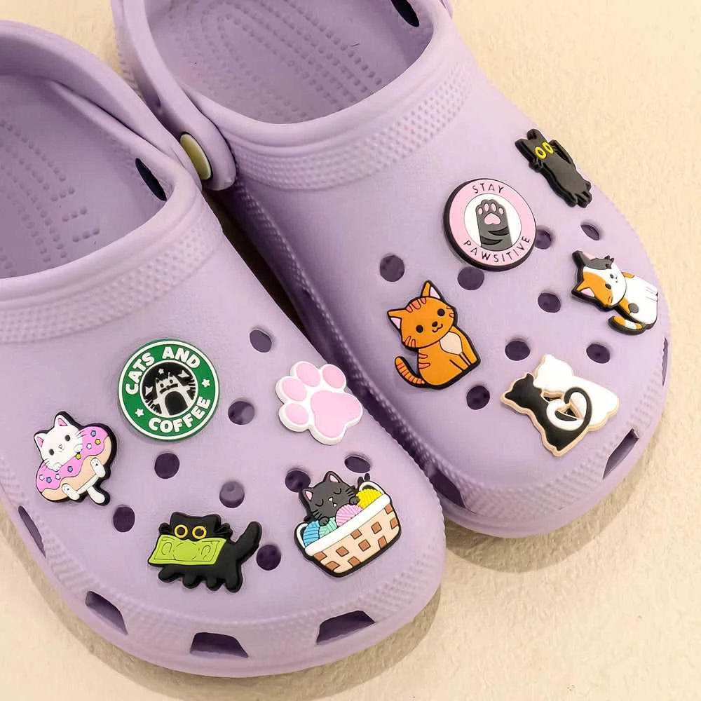 9-50pcs PVC Cat Shoe Charms Pet Shoe Decorations Pins for Women Girls Gift Sandal Accessories Ragdoll Cat Animal Clog Buckle The jack market .AU The jack market .AU Step Up Your Style: Trendy Shoes for Every Occasion! $ 50 14:173#9pcs