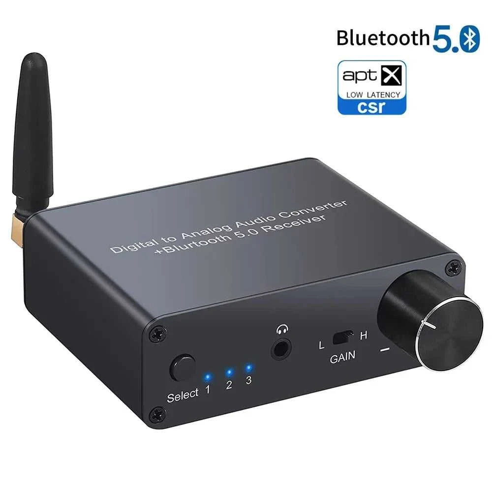 192k Bluetooth-compatible DAC Converter with Headphone Amp Digital To Analog Converter 3.5mm Audio Adapter Support AAC HomeAudio The jack market .AU The jack market .AU Accessories Electronics $ 86 14:29#EU Plug 5V1A;200007763:201336100