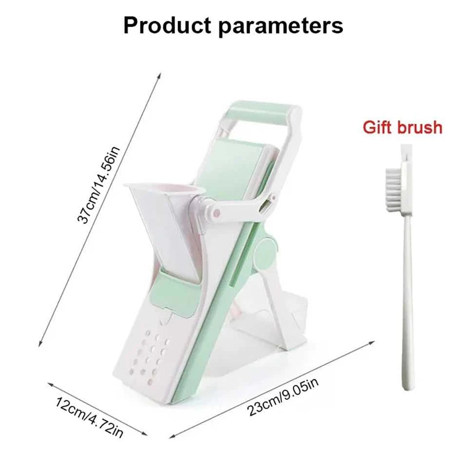 Donirt 5 in 1 Vegetable Cutter Mandoline Slicer Manual Food Chopper Fruit Potato Cucumber Carrot Meat Slicer Shredder Safe Slice The jack market .AU The jack market .AU Home $ 65 14:200006153#5 Blades
