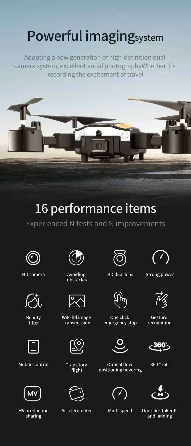 New G6 Drone 8K 5G GPS Professional HD 360 ° Aerial Photography Dual-Camera Foldables Obstacles Avoidanc Brushless Quadrotor 5KM The jack market .AU The jack market .AU Drones $ 78 14:100018786#BL-4K single camera