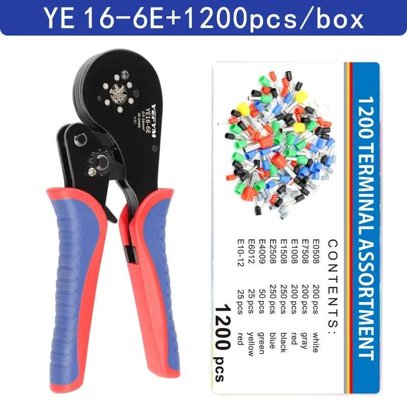 HSC8 Crimping Pliers - Versatile Wire Crimper for Ferrule Sleeves & Tubular Terminals