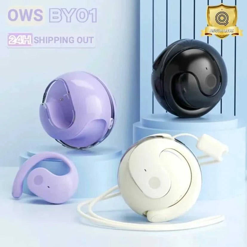 OWS BY01 Earbuds HiFi Sound Quality Wireless Bluetooth-Compatible Non-hanging EarHeadset IPX5 Waterproof with Large Capacity Ba The jack market .AU The jack market .AU Accessories Electronics $ 51 14:193#BY01-Black