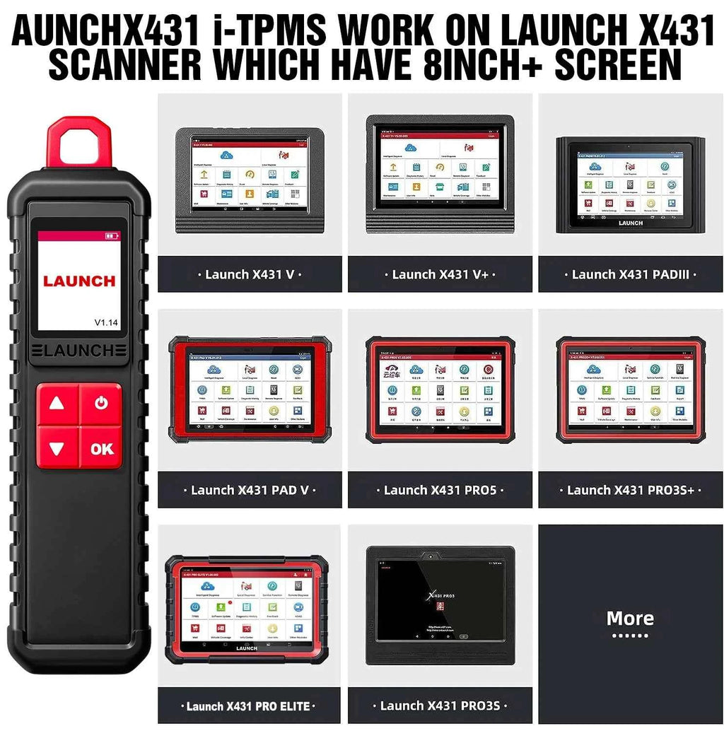 LAUNCH X431 i-TPMS Tire Pressure Diagnostic Tool Activate 315MHz/433MHz TPMS Sensor Programming Learning for X431 V VS TSGUN