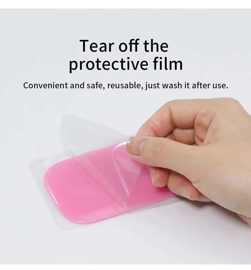 GLAMLASH Silicone Lash Pad – Transparent Forehead Organizer for Effortless Eyelash Extensions