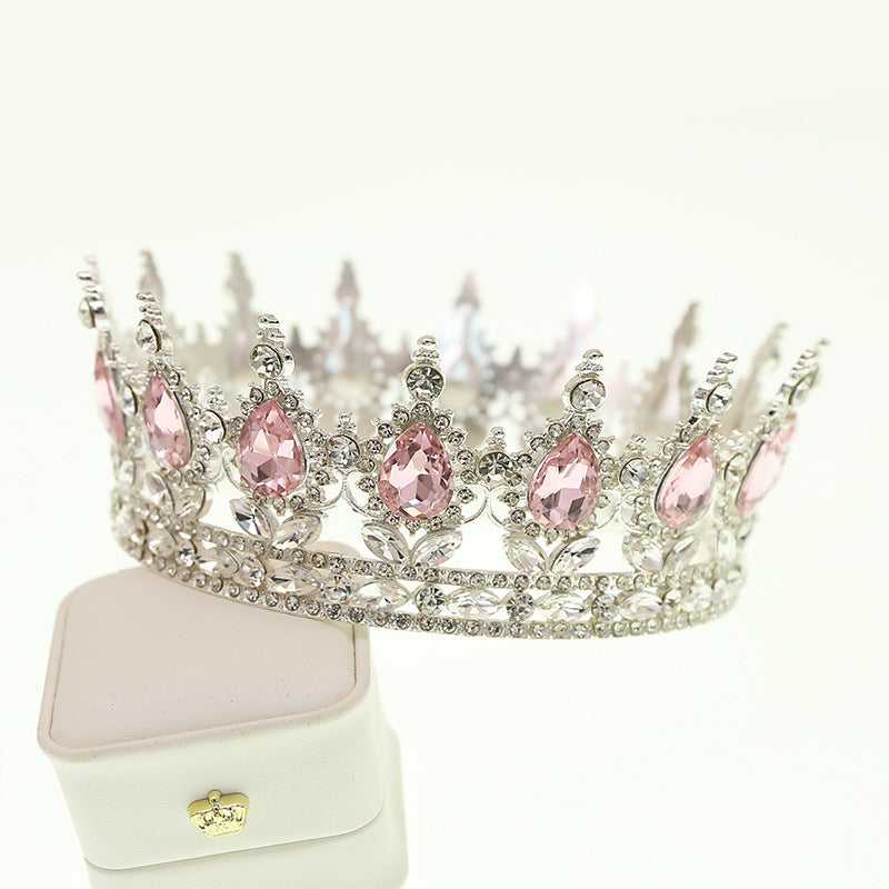 Wholesale Gold Crystal Headdress Prom Pageant Full Round Circle King Crowns For Cake Decoration The jack market .AU The jack market .AU Jewellery & Chains $ 65 200001033:200025551#C21;351:200001569
