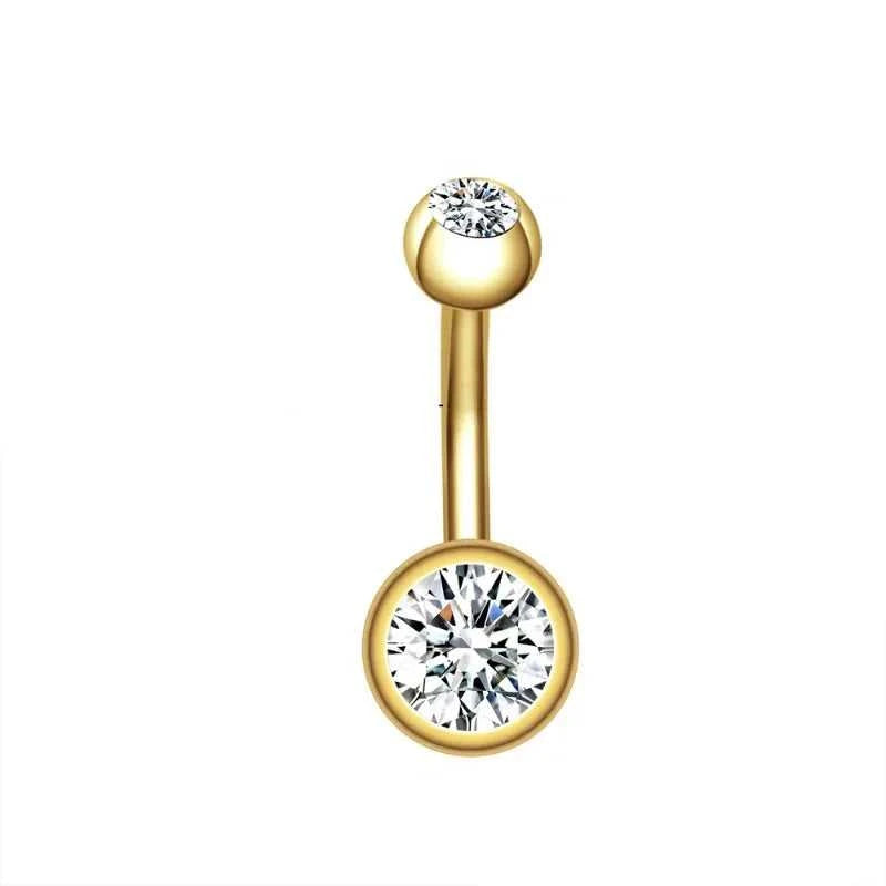 1Pc Gold Color Stainless Steel Belly Ring, Flower Heart Shaped CZ Crystal Navel Belly Button Rings Butterfly Navel Piercings 14G The jack market .AU The jack market .AU Jewellery & Chains $ 47 200001033:200003759#S7-1pc-golden