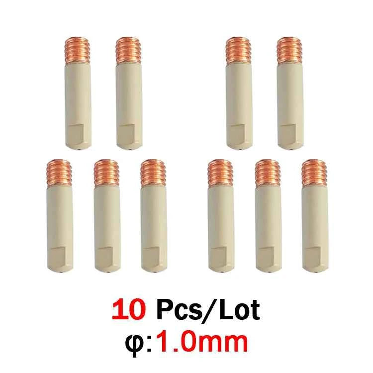 MB-15Ak 14Ak Mig Coating Protection 0.8/1.0/1.2mm Contact Tip Ceramic Nozzle Non-stick Welding Slag European Welding Accessories