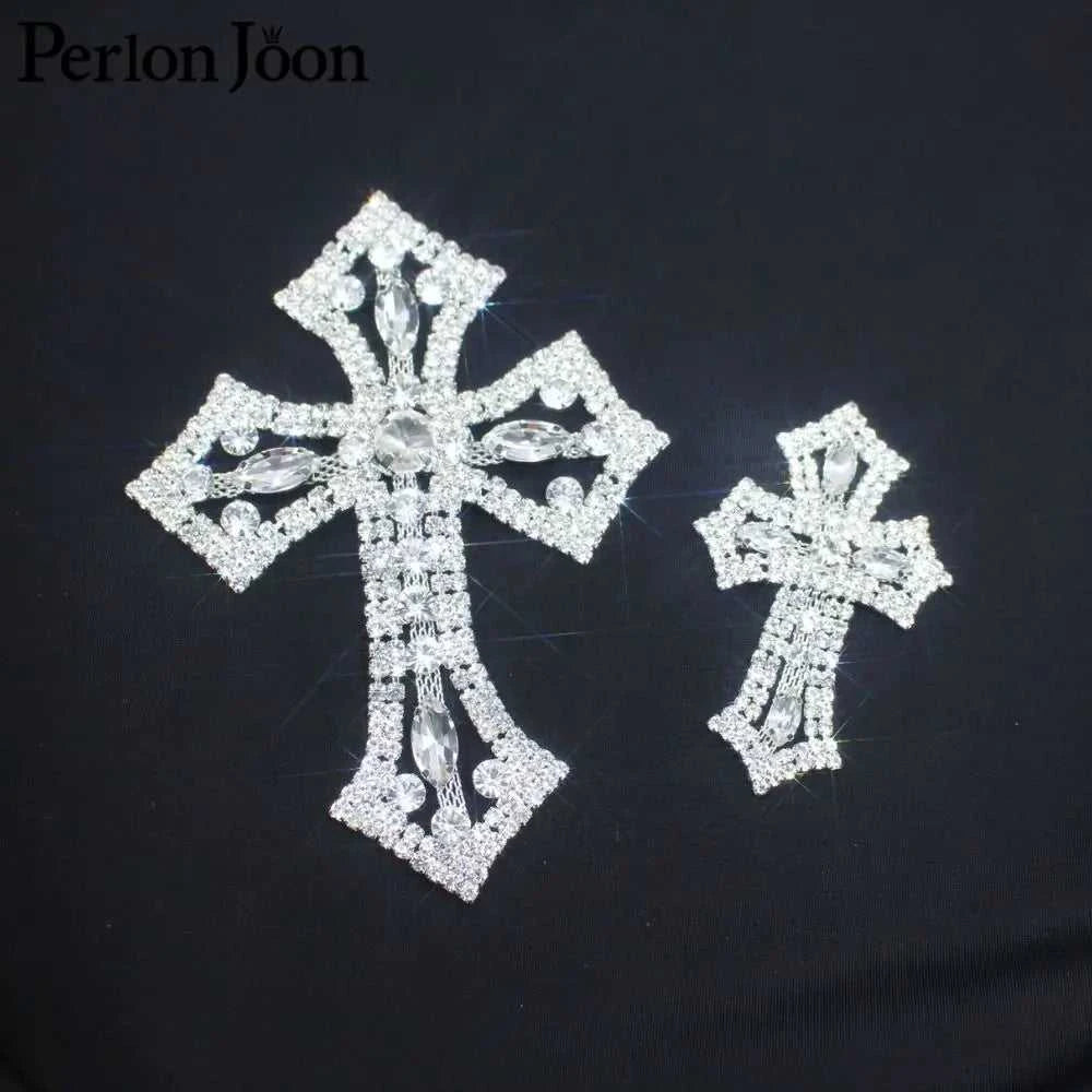 1PCS glittering DIY crystal mini cross rhinestone applique glass patch sewn for wedding bag, shoe decoration YHX077 The jack market .AU The jack market .AU Home $ 28 14:100006056#M