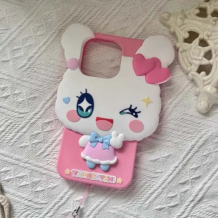 Cute 3d Tamagotchi Phone Case Suitable For Iphone 16 Promax Iphone 15 Cute Mametchi Lovelitchisilicone Phone Case