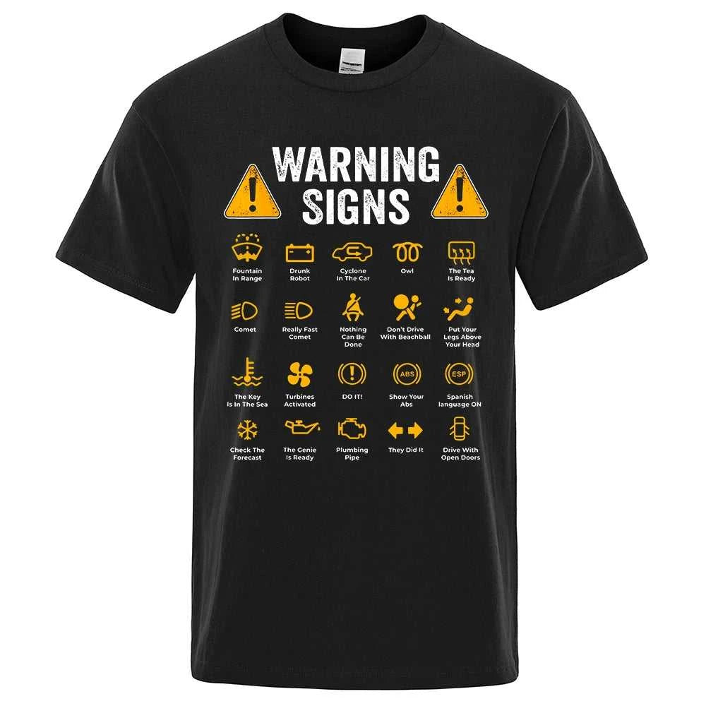 Funny Driving Warning Signs 101 Auto Mechanic Gift Driver T-Shirt Fashion Casual T Shirt Cotton Mens Tops Tees Casual Oversized The jack market .AU The jack market .AU Men Fashion $ 35 14:173#Brown;5:4183