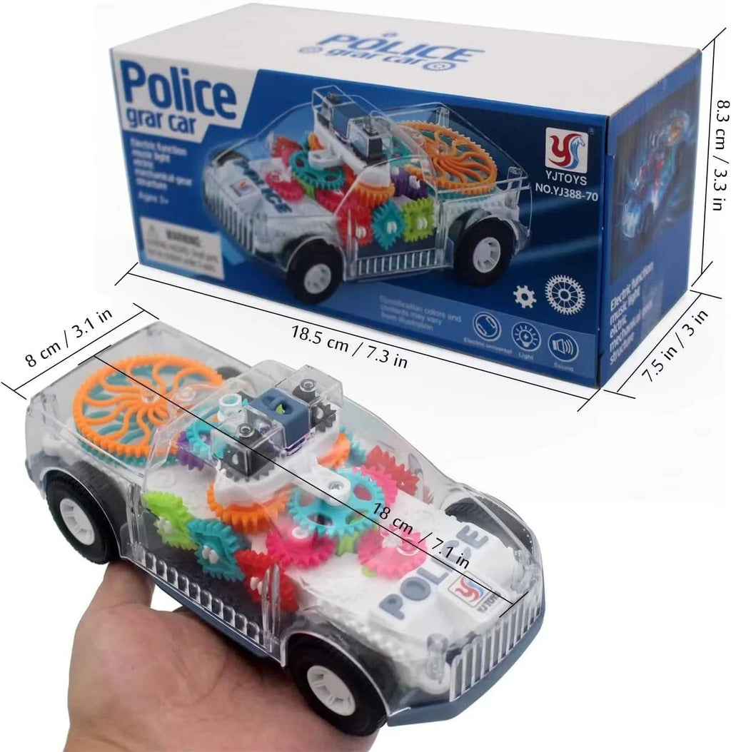 Baby toys Toddler Police Car Electric Vehicle Toy Auto Driving Transparent Gears Music Lights Cars Toys for Kids Boys The jack market .AU The jack market .AU Little Wonders $ 57 14:691#V Police car box