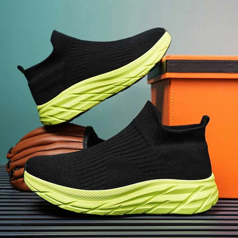 MAEDEF Men's Running Shoes Lightweight Breathable Mesh Elastic Comfortable Durable Fashion Casual Hot Selling Sports Sneakers The jack market .AU The jack market .AU Step Up Your Style: Trendy Shoes for Every Occasion! $ 78 14:173#All Black;200000124:3116