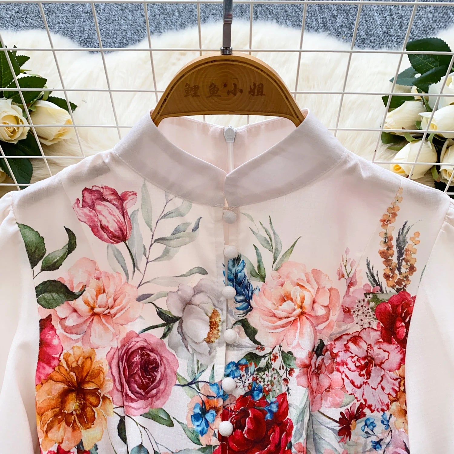 France Elegant Vintage Palace Evening Dress Women Sashes Button Print Short Party Dress Female Casual Chic Festival Clothing New
