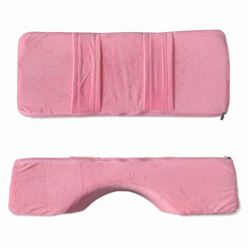 LashLux Memory Foam Eyelash Extension Pillow with Neck Support & Pocket for Ultimate Comfort