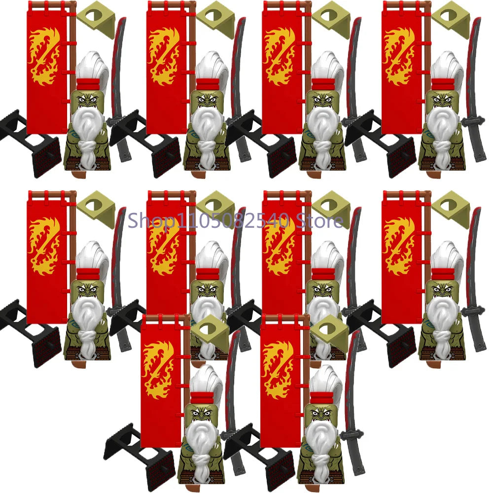 MOC Military Soldier Movie Character Building Blocks Accessories Medieval Castle Knight Helmet Shield Mini Brick Gift Toy E008