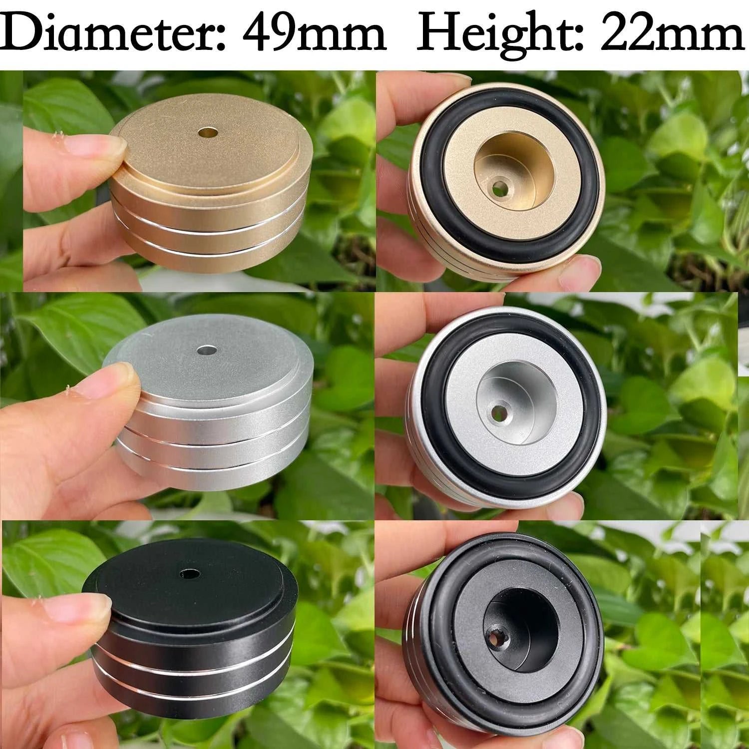 4PCS Audio Speaker Isolation Feet Pad 30*10mm 40*10mm 49*15mm Aluminum Amplifier Feet CD DAC Speakers Shock Absorption Feet Pad The jack market .AU The jack market .AU Accessories Electronics $ 62 14:193#40x10mm 4pcs;200000828:201589809#Black