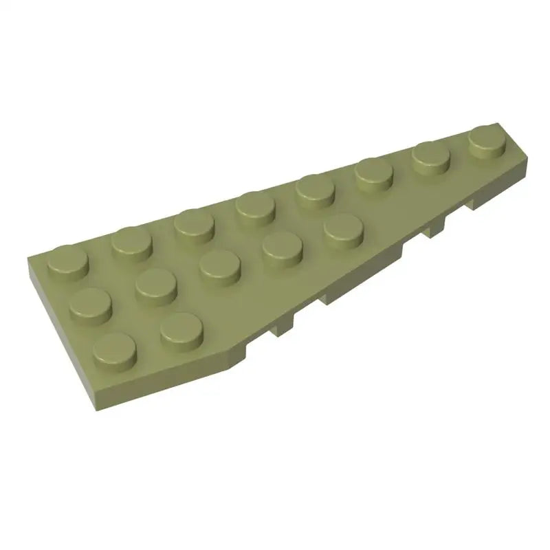 Gobricks 10PCS Parts Wedge Plate Bricks 8x3 Right Compatible with 50304 Toys Building Blocks Assembles Technical Model Adult MOC