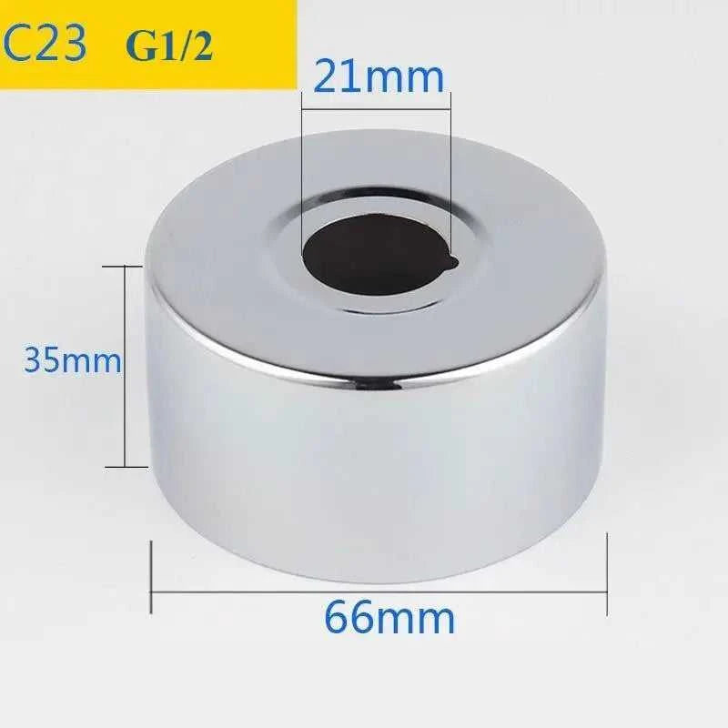 2PCS Stainless Steel Water Pipe Connector G1/2 Faucet Decorative Cover Heighten Panel Shower Kitchen Tap Accessories The jack market .AU The jack market .AU Home $ 60 14:175#C7-2pcs