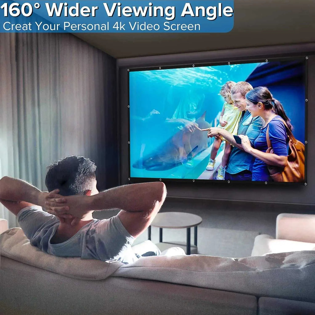 ZHNUWIE Projector Screen 16:9 Metal Anti Light Curtain Reflective Fabric Cloth For YG300 XGIMI H3 HALO Mogo Xiaomi DLP Projector The jack market .AU The jack market .AU Accessories Electronics $ 71 977:202689808