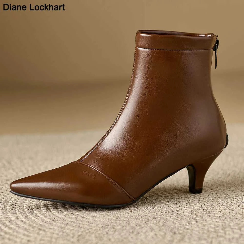 Pointed Toe Women Ankle Boots Ladies Slim Short Shoes Low Heels Party Dress Kitten Heel Booties Winter Autumn Zapatos Mujer The jack market .AU The jack market .AU Step Up Your Style: Trendy Shoes for Every Occasion! $ 100 14:771;200000124:100010487