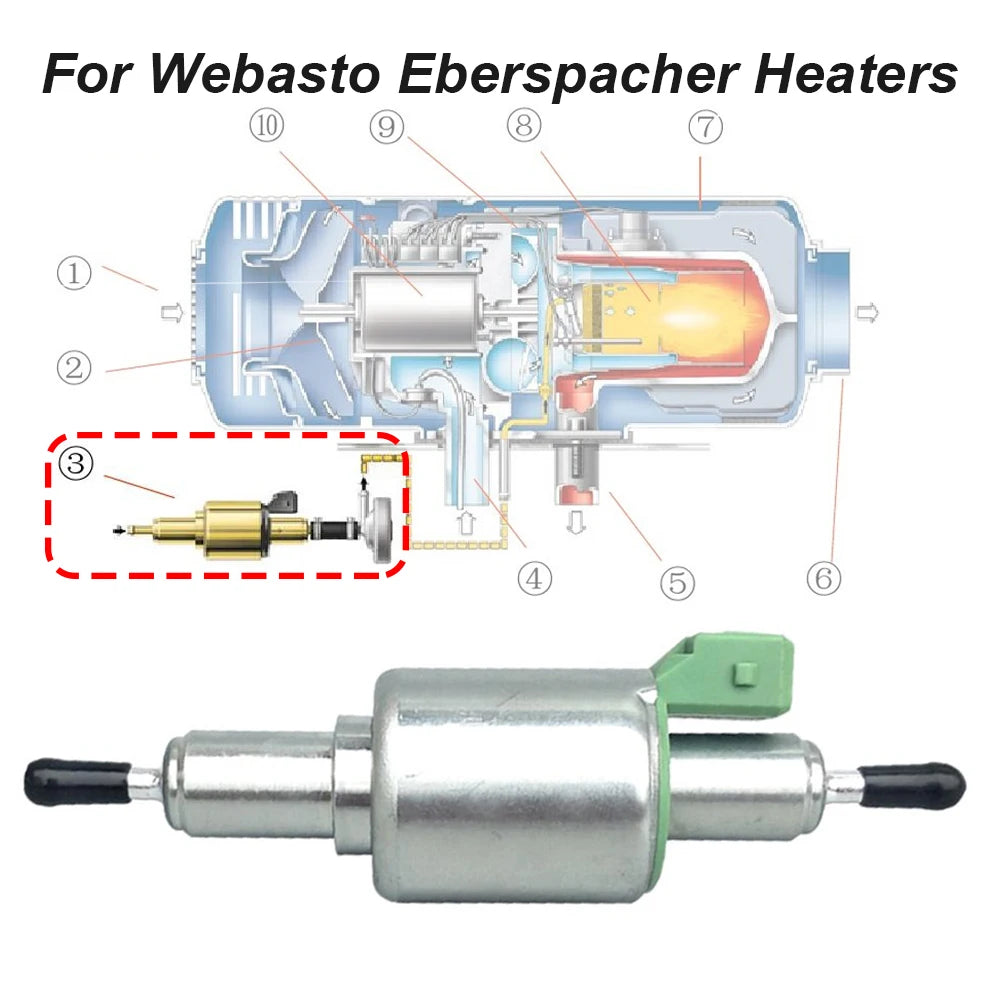 16/28/65ML Oil Pump 12V Parking Heater Parts Replacement Parts  Truck Air Diesel Heater Parts For 2KW-6KW Air Heater Diesels