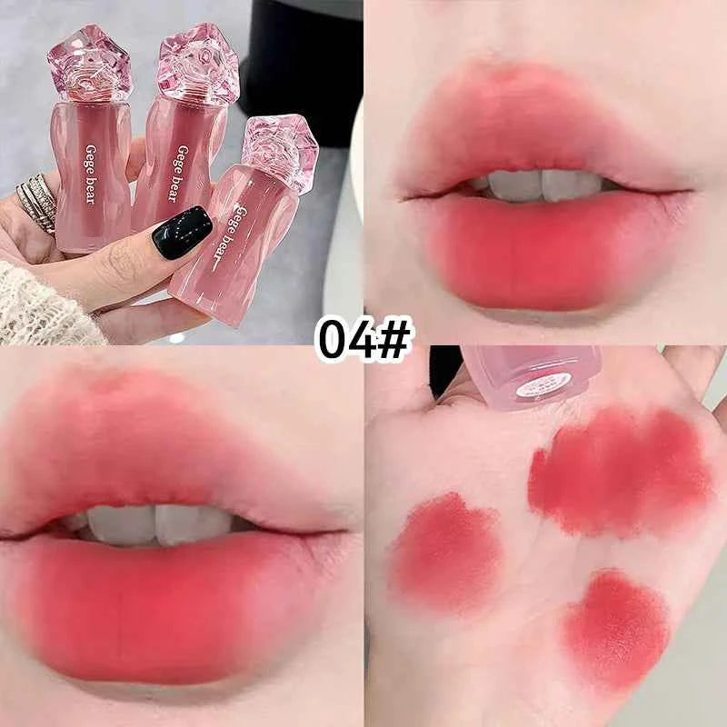 Gege Bear Velvety Cream Lip Mousse - Highly Pigmented, Nourishing Formula with Soft, Long-Lasting Texture