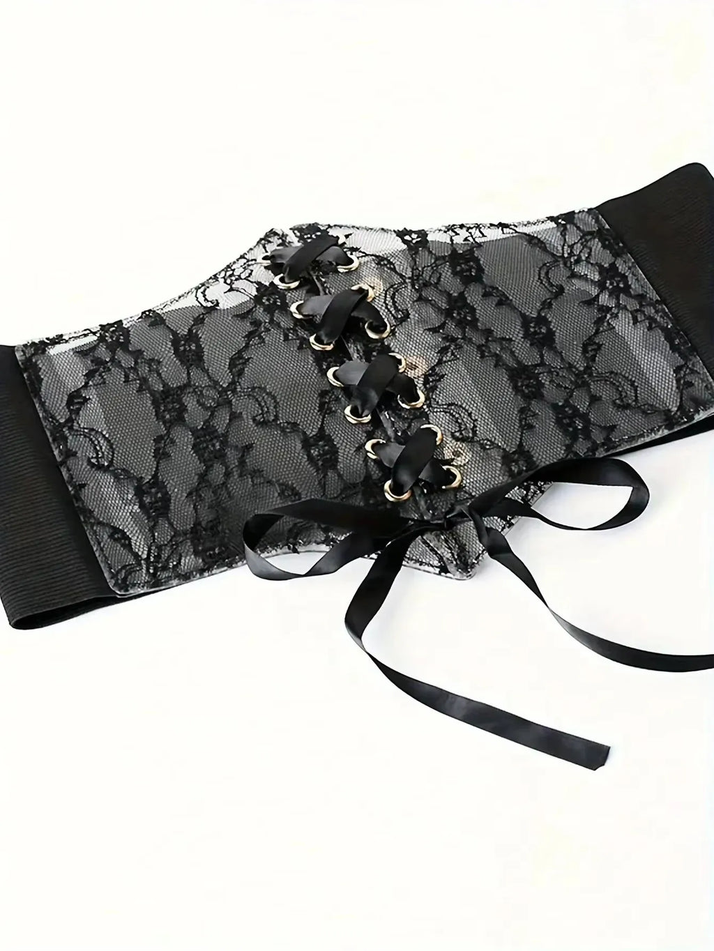 Luxe Lace Wide Waistband - Versatile Elastic Waist Seal for Effortless Style