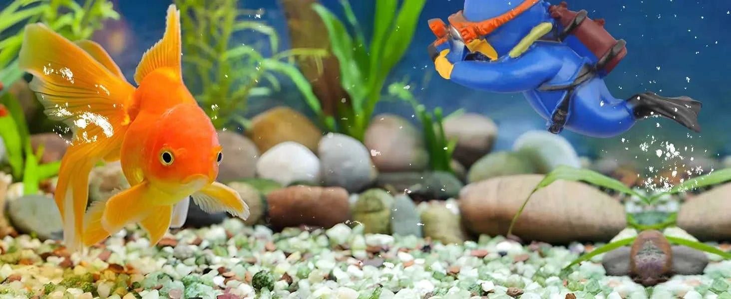 Fish Tank Decoration Creative Floating Diver Ornaments Set Blue Guy Figurines for Underwater Scenery Bottom Aquarium Decor The jack market .AU The jack market .AU Fishing Gear $ 21 14:496#J