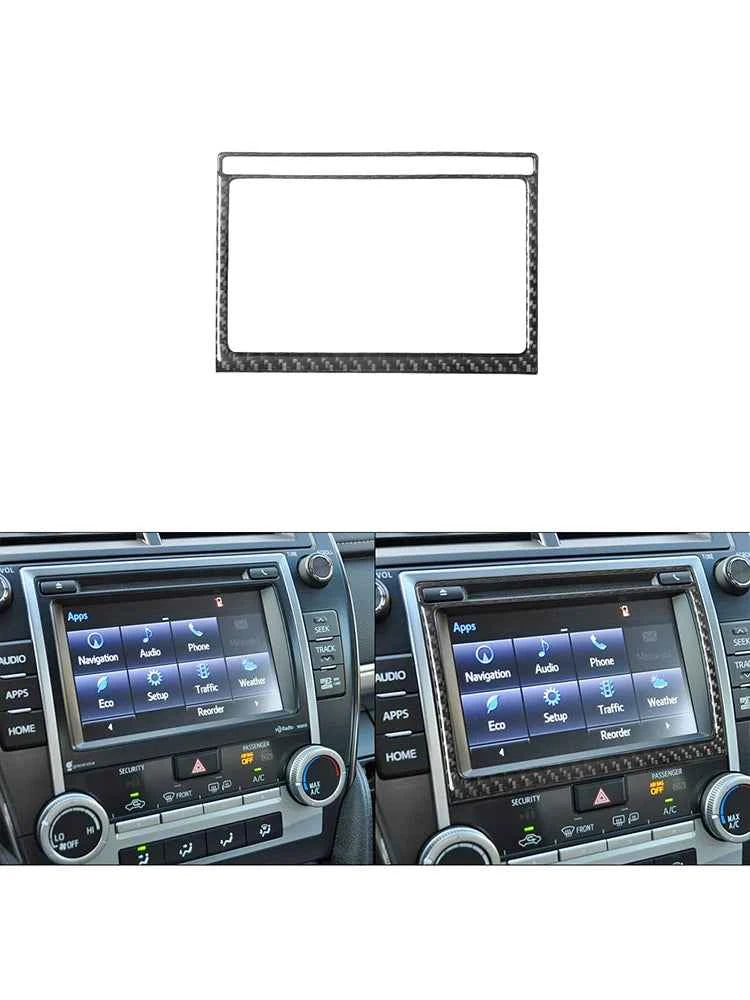 Carbon Fiber Material Black Stickers Cover Trim For Toyota Camry 2012 2013 2014 Car Interior Decorative Accessories