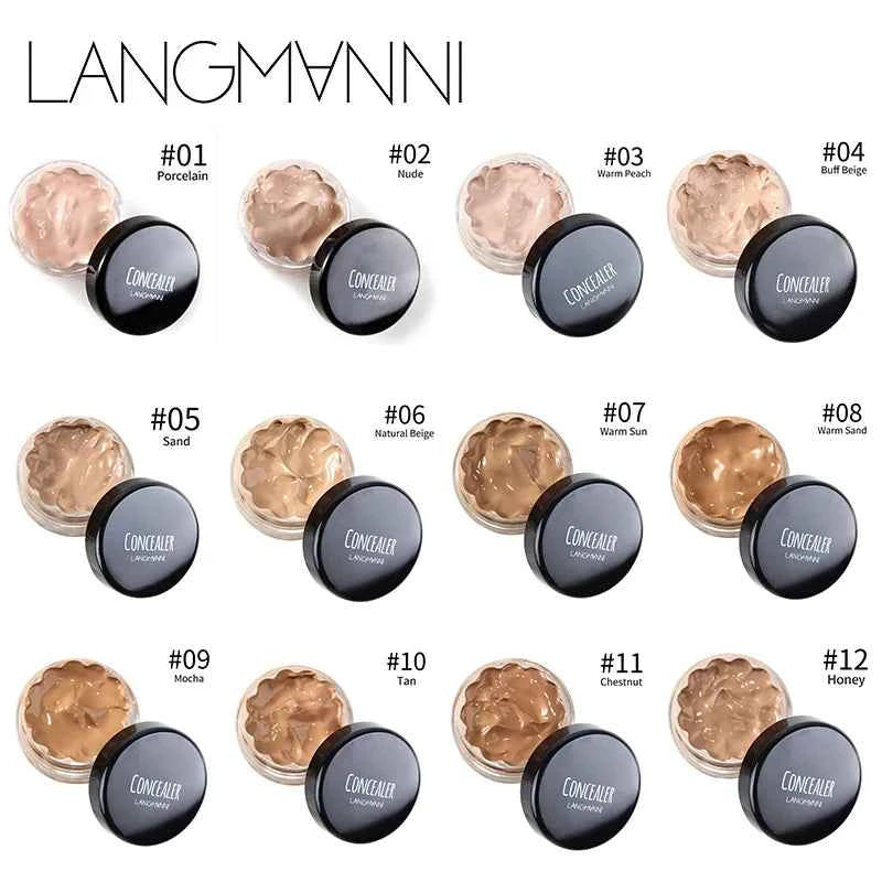 12ML Foundation Concealer Cream High Coverage Concealer Cover Anti Dark Circle Freckle Waterproof Long Lasting Face Makeup Base
