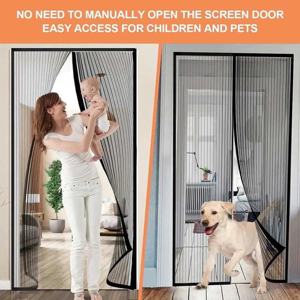 Magnetic Screen Door Hands Free Mesh Partition Heavy Duty Curtain Keeps Bugs Out Frame Hook & Loop Pet and Kid Friendly The jack market .AU The jack market .AU Home $ 53 14:173#90x210CM