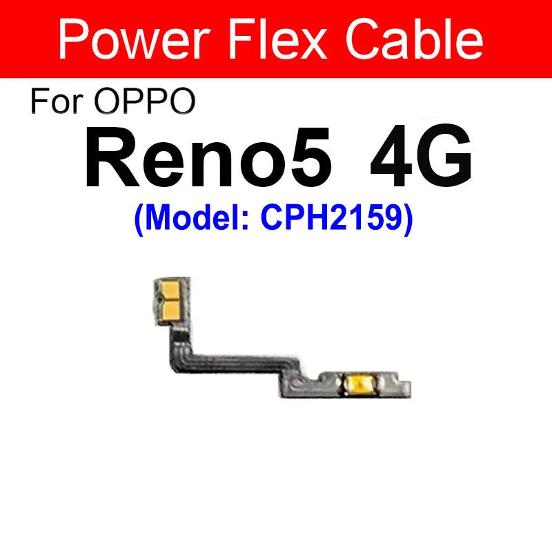 OPPO Power Volume Flex Cable - Durable Replacement for Reno 5, 6, Pro Plus, 6 Lite, 4G & 5G