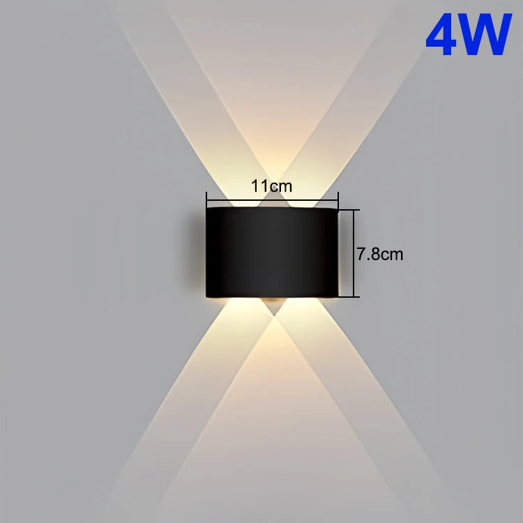 LED Wall Light Waterproof IP65 Outdoor Wall Lamp Garden Porch Light Decor Garden Yard Bathroom Bedroom Living Room AC85-265V - Jack market 1988Jack Market 1988