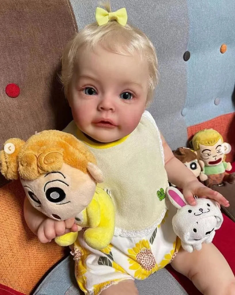 Reborn Dolls 18 Inch Sue-sue 3D Painted Cute Bebe Reborn Doll With Rooted Hair Doll Toys For Children Muñecas Reborn