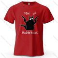 Cool Cat Funky Printed Men's T-Shirt 100% Cotton Oversized Humorous Graphic Tees for Women Tops Tees Casual Streetwear The jack market .AU The jack market .AU Men Fashion $ 31 14:200002984#Wine Red;5:361385