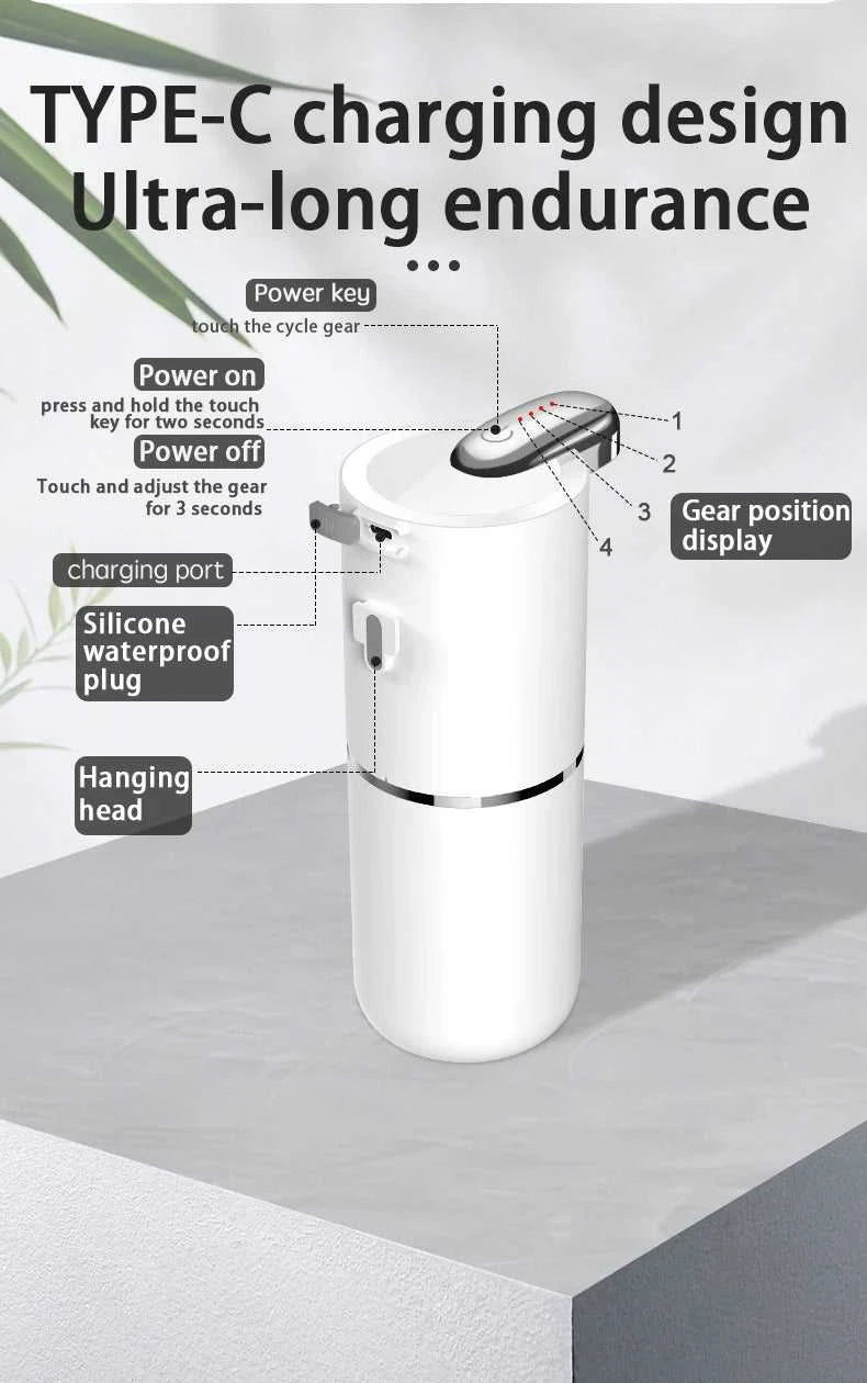 380ML Touchless 4-Gear Adjustable USB Rechargeable ABS Plastic Infrared Automatic Sense Soap Dispenser Hand Washing Pump Machine The jack market .AU The jack market .AU Home $ 72 14:29#White-Foam