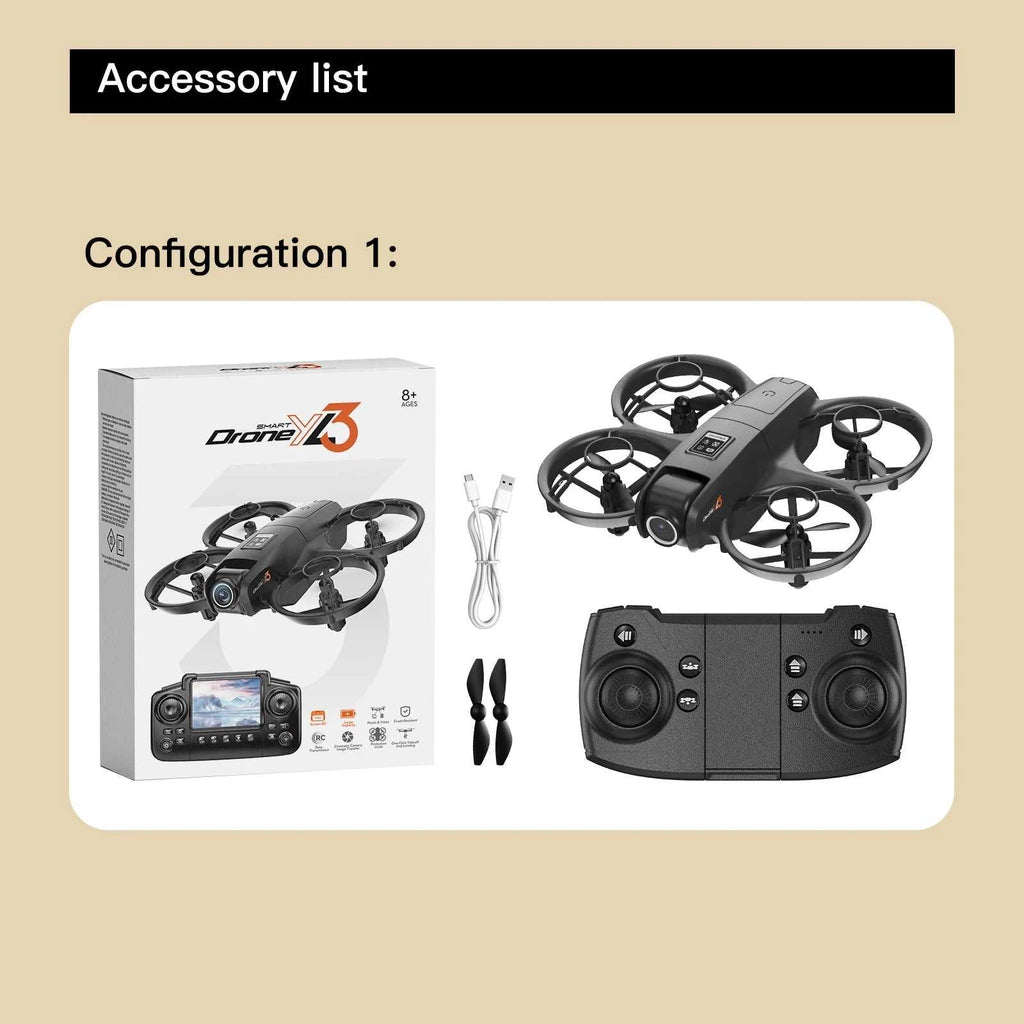 2025 NEW GISAEV YL3 Drone for Kids & Beginners - 2.4'' Screen Remote Dual 4K Cameras Auto Hovering Stable Flight Perfect Gift The jack market .AU The jack market .AU Drones $ 90 14:29#White-Screen-4K-1B