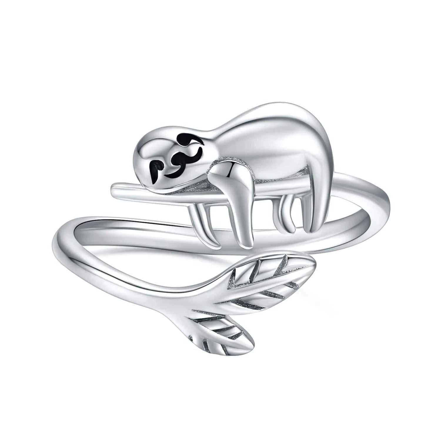Harong New Fashion Lifelike Cute Sloth Ring Size Adjustable Animal Rings for Girl Women Men Party Jewelry Accessories Gift The jack market .AU The jack market .AU Jewellery & Chains $ 51 200000369:3434;200000783:29#1pcs