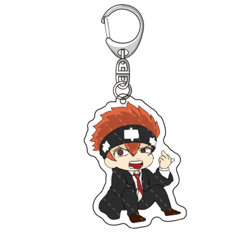 Anime Mashle Acrylic Keychains Double Side Acrylic Figure Key Ring Creative Pendant Xmas Halloween Fans Gift