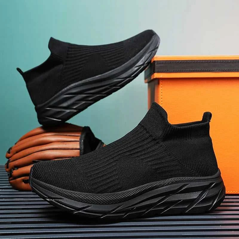 MAEDEF Men's Running Shoes Lightweight Breathable Mesh Elastic Comfortable Durable Fashion Casual Hot Selling Sports Sneakers The jack market .AU The jack market .AU Step Up Your Style: Trendy Shoes for Every Occasion! $ 78 14:173#All Black;200000124:3116