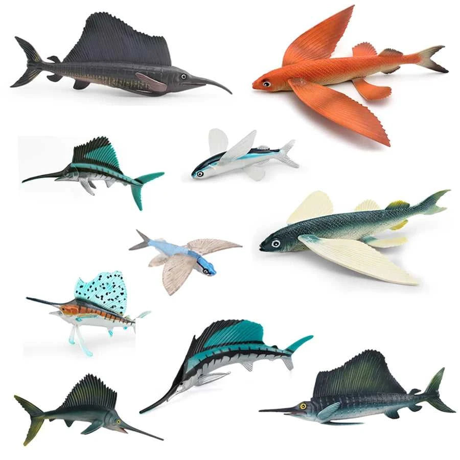 Realistic Sailfish & Flying Fish Animal Figurine Sea Animal Model Cake Topper Desktop Decoration Party Favors Toy For Kids The jack market .AU The jack market .AU Fishing Gear $ 24 14:771#sailfish-1