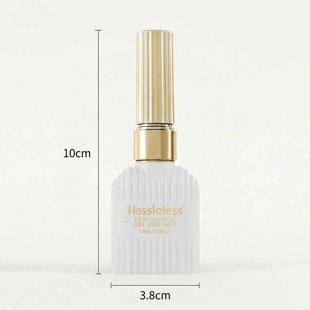 Hassleless  15ml No-Wipe Gel Nail Polish  (Base Coat  Top Coat) / LED Gel Removable Nail Polish
