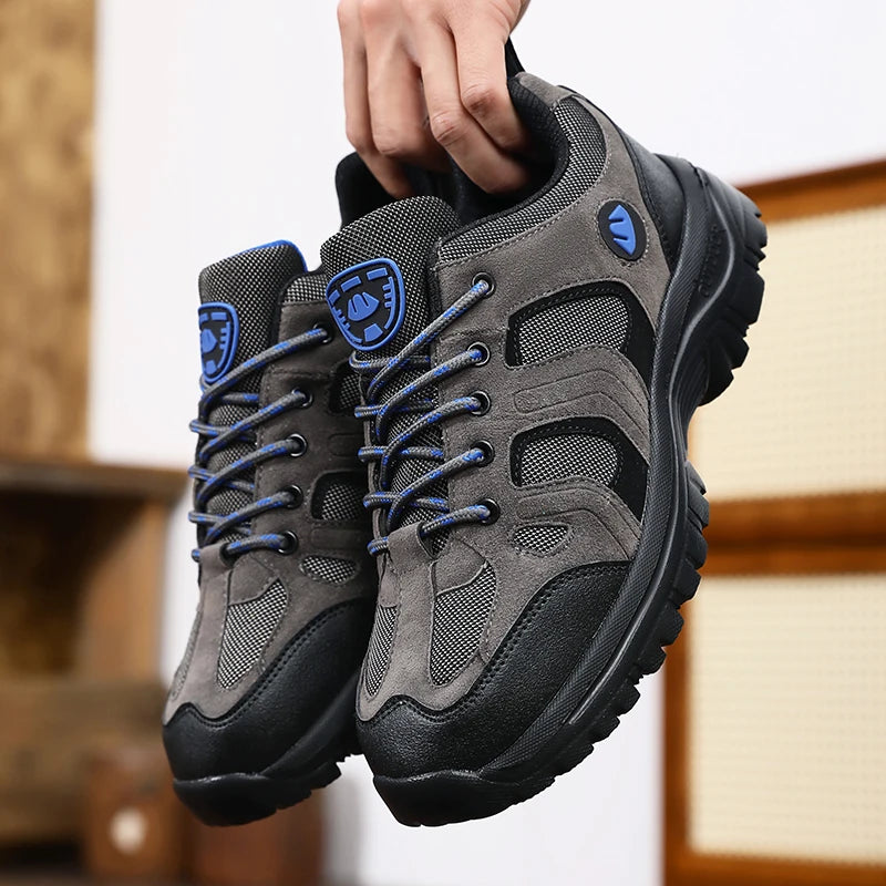 Men's Outdoor Hiking Shoes Anti-Slip Wear-Resistant Breathable Durable Camping Sneakers Comfortable Casual Sneakers
