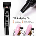 1/2/3pcs 12ml 5D Sculpting Gel Polish Nail Art Modeling Gel Waterproof Sculpting gel Nail Art 3D Design Gel for Carvings & Shape