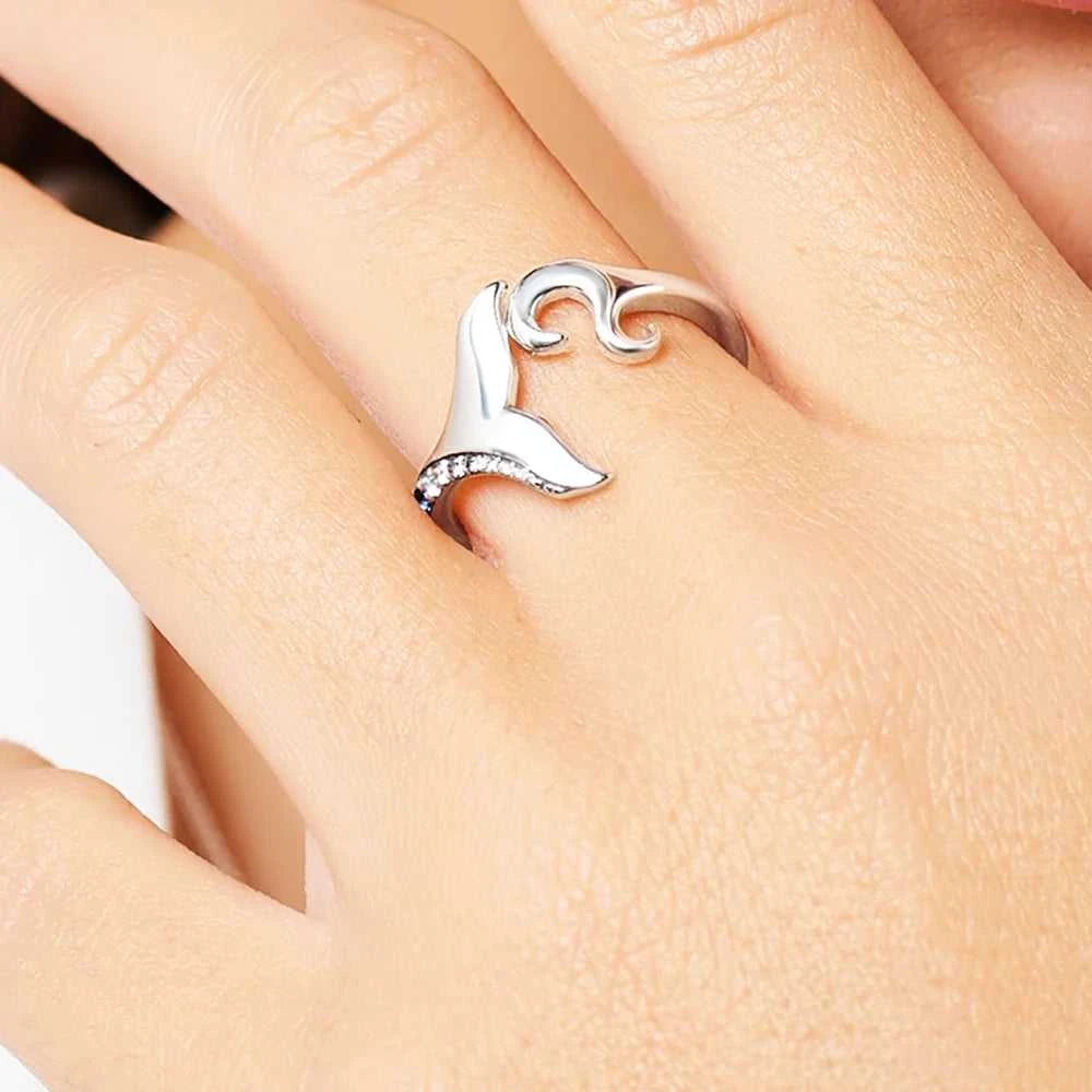 Dolphin Tail Fin Ring Ear Stud Pendant Jewelry Set Brand New Fine Jewelry 925 Sterling Silver Trendy Gift For Women The jack market .AU The jack market .AU Jewellery & Chains $ 67 200000226:29#Set