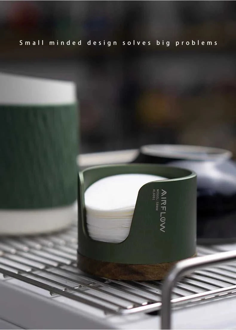 AIRFLOW Coffe Coffee Filter Paper Storage Box 51/53/58mm Round Filter Paper Holder Mocha Pot Filter Paper Dust-proof Storage Box The jack market .AU The jack market .AU $ 49 14:193#Silver