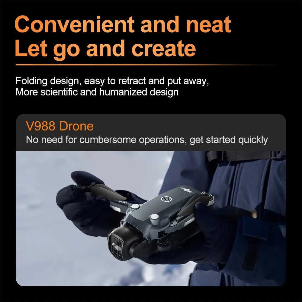 Lenovo V988 Drone 8K Professional HD Dual Camera With Screen RC Brushless Motor Quadcopter Foldable Aerial Photography toy The jack market .AU The jack market .AU $ 143 14:193#Blue-6K-battery-1