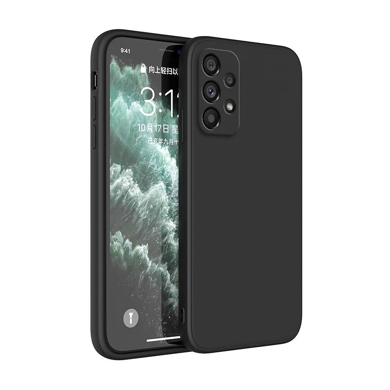 Original Silicone Case On For Samsung A13 A23 A33 A53 A73 A14 A24 A34 A54 A05 A15 A25 A35 A55 5G Cover Cases