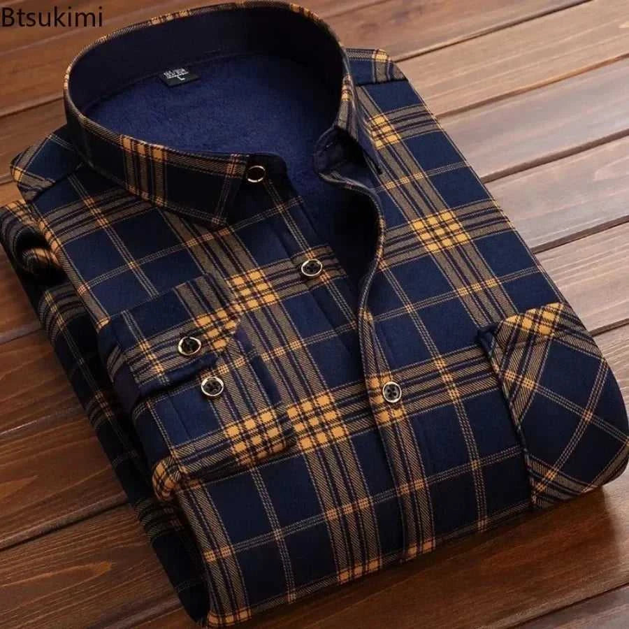 High Quality Men's Clothing 2026 Men Long Sleeve Thick Warm Shirt Tops Fashion Men Print Handsome Versatile Shirts Formal Shirts The jack market .AU The jack market .AU Men Fashion $ 43 14:771#6F HB622;5:4183#3XL(80-90KG)